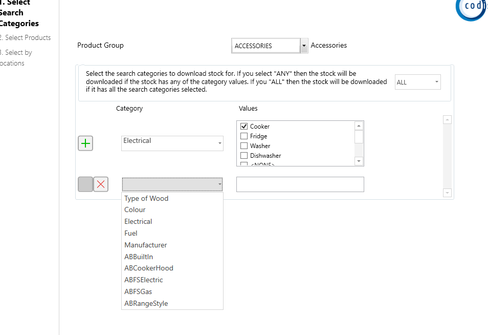 Download Search Categories