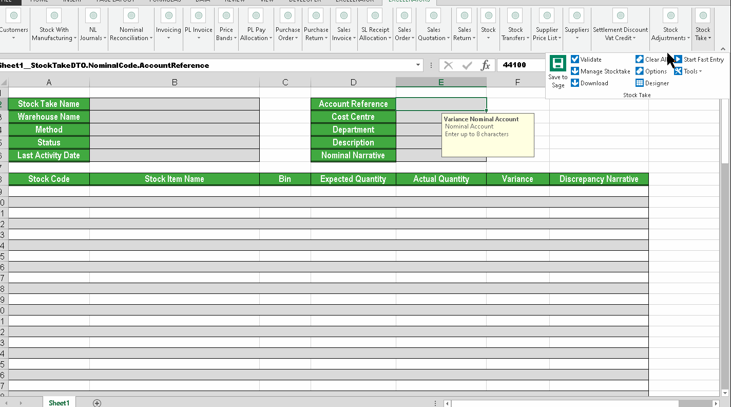 Stocktake Download