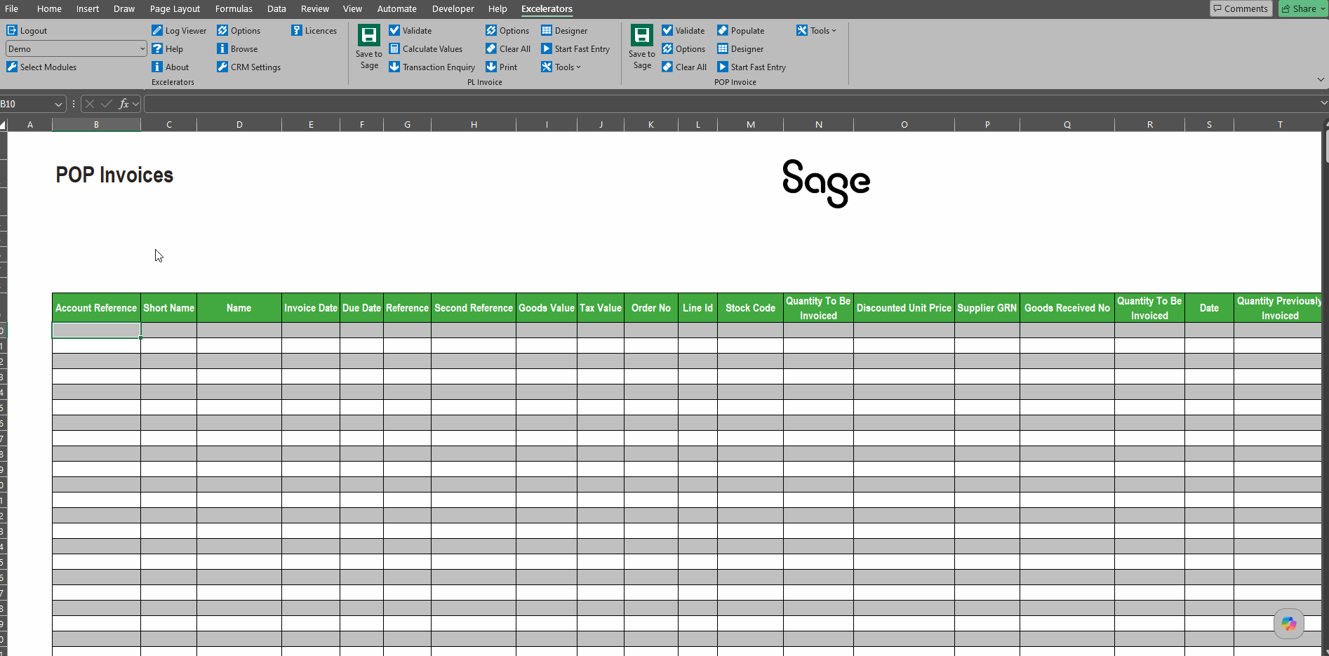 Record POP Invoices
