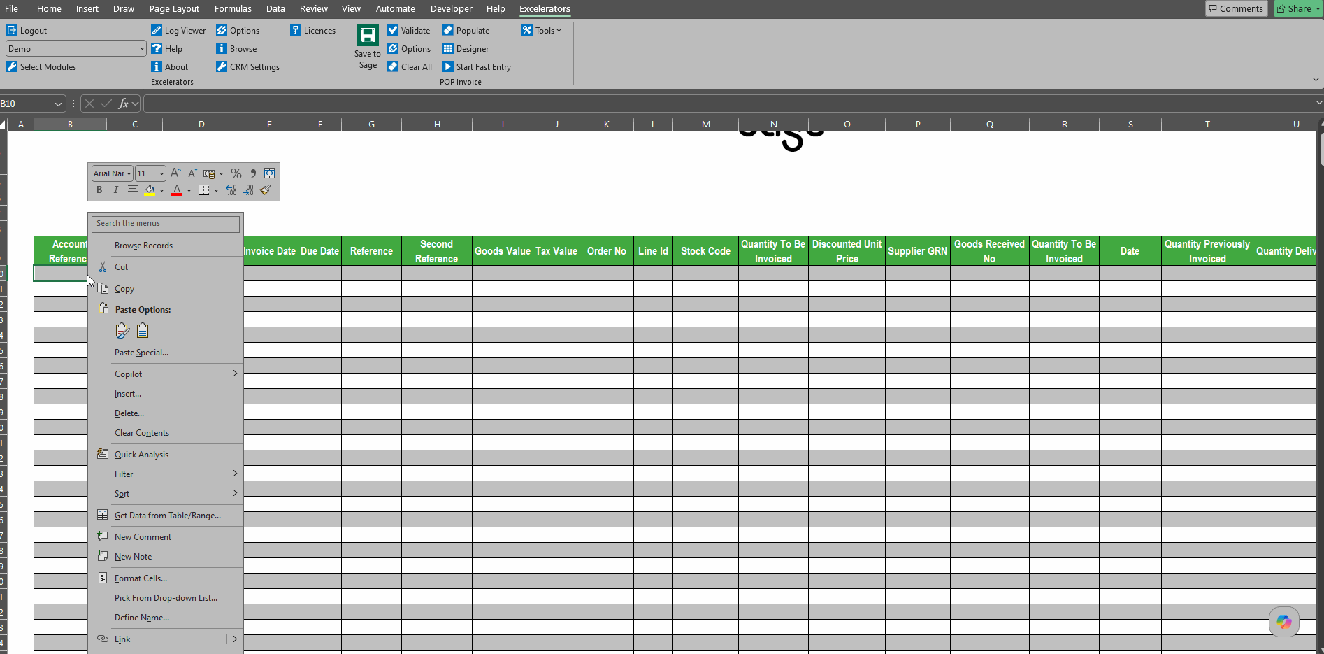 Record POP Invoices